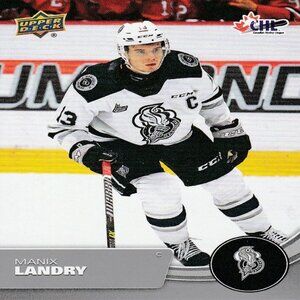 Manix Landry (Gatineau Olympique) 2021/2022 UD CHL Hockey Card - Card Number 61